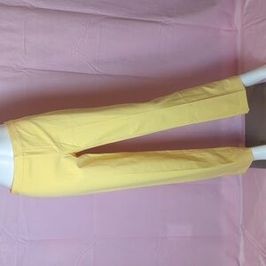 Linda Allard Ellen Tracy Sunflower Yellow Trousers size 2